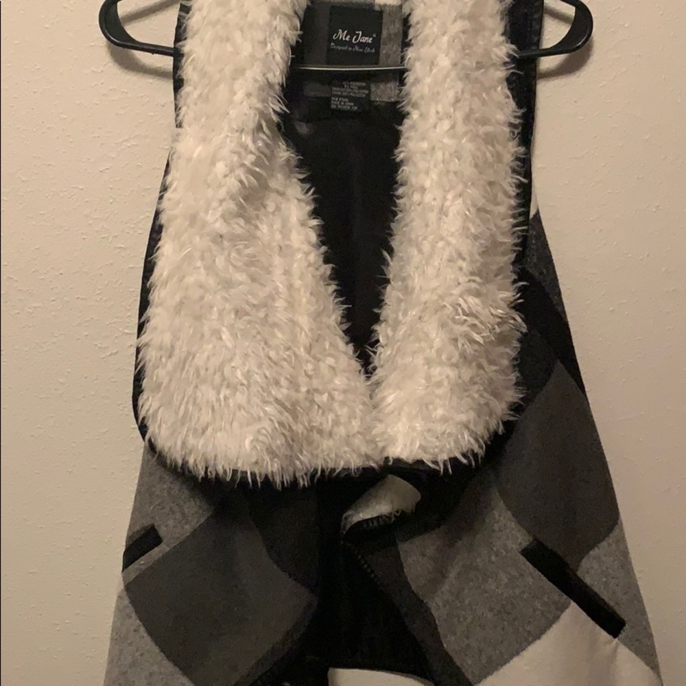 Fur lined vest